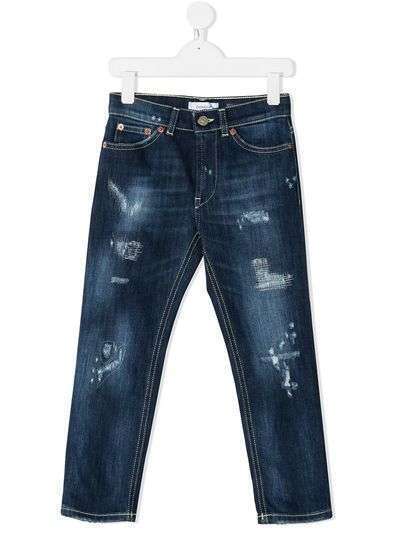 Dondup Kids джинсы прямого кроя с прорезями