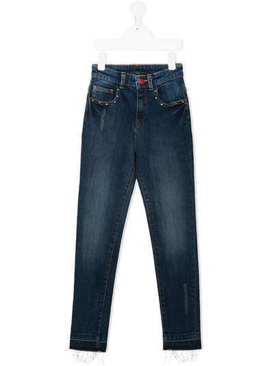 Zadig & Voltaire Kids прямые джинсы с завышенной талией