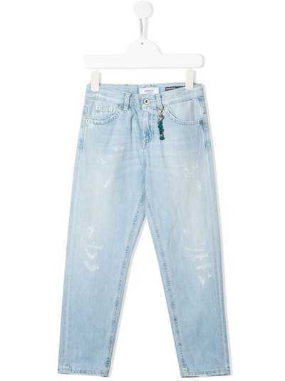 Dondup Kids джинсы кроя слим с эффектом потертости
