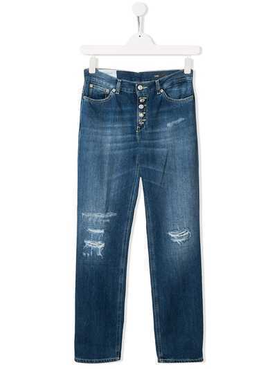 Dondup Kids джинсы с эффектом потертости