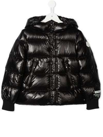 Moncler Kids пуховик с капюшоном