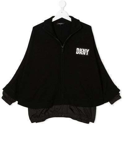 Dkny Kids batwing sleeved jacket with logo