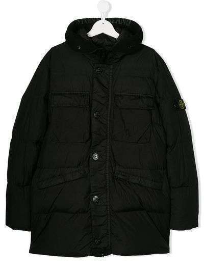 Stone Island Junior пуховик с капюшоном