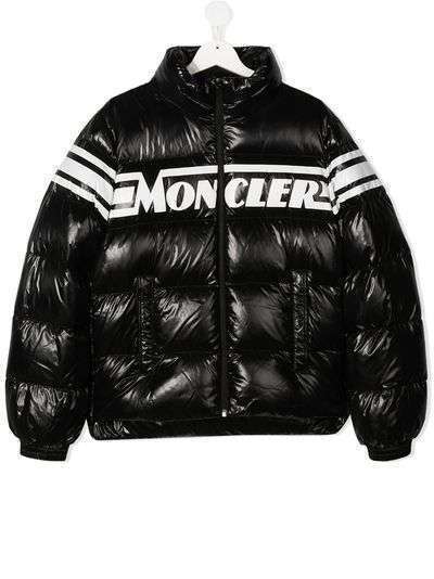 Moncler Kids пуховик с логотипом