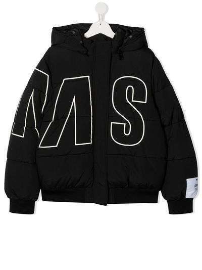 Msgm Kids пуховик с логотипом