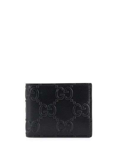 Gucci кошелек с тисненым логотипом GG