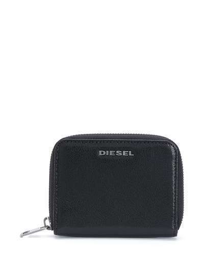 Diesel кошелек с круговой молнией и логотипом