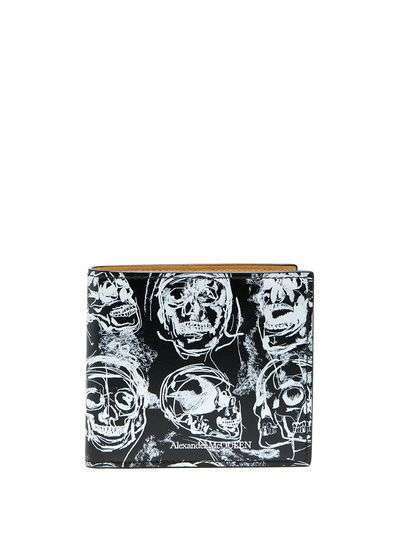 Alexander McQueen бумажник с логотипом и принтом Skull