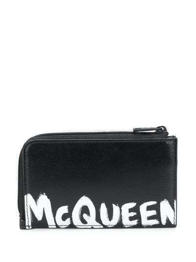 Alexander McQueen картхолдер с логотипом Graffiti