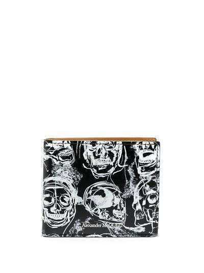 Alexander McQueen бумажник с принтом Skull
