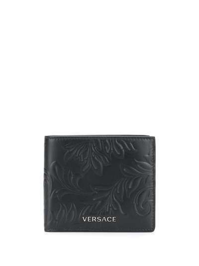 Versace кошелек с тиснением Barocco