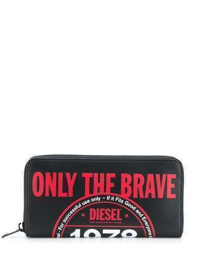 Diesel кошелек Only The Brave с логотипом
