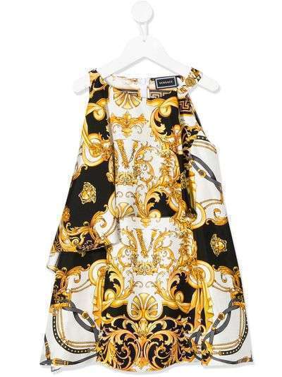 Young Versace платье миди с принтом Baroque