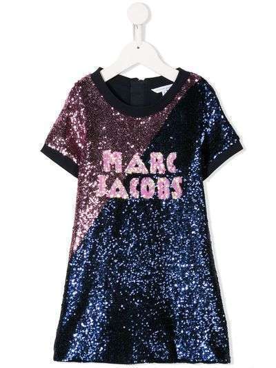 The Marc Jacobs Kids платье с вышивкой пайетками