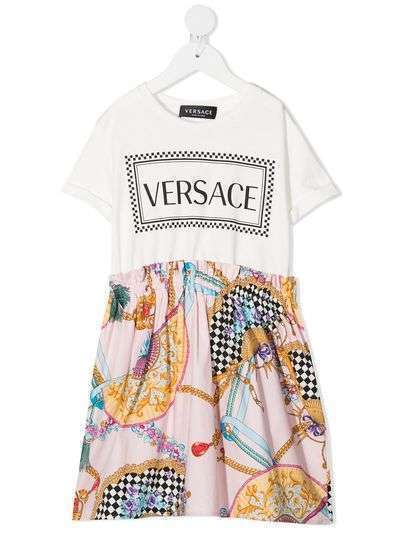 Young Versace платье с логотипом