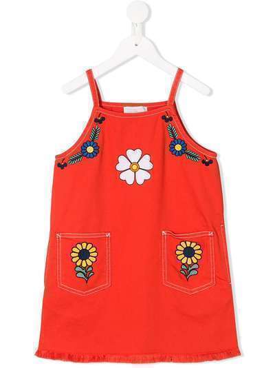 Stella McCartney Kids платье с цветочным принтом