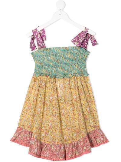 Zimmermann Kids платье с цветочным принтом и сборками