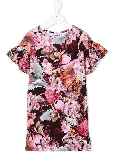 Molo платье-футболка с цветочным принтом