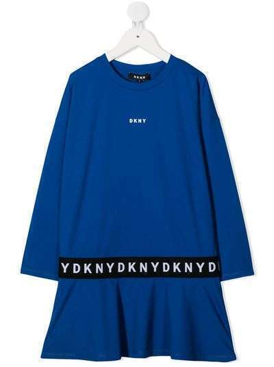 Dkny Kids платье-свитер с логотипом