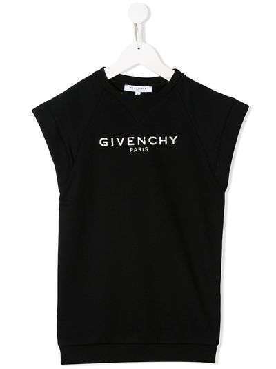 Givenchy Kids платье без рукавов с логотипом