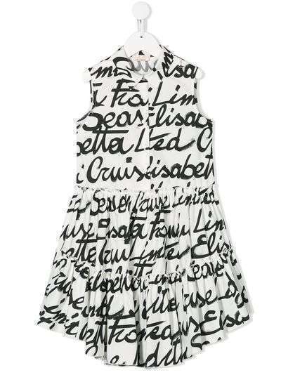 Elisabetta Franchi La Mia Bambina платье-рубашка с принтом