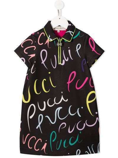 Emilio Pucci Junior платье на молнии с логотипом