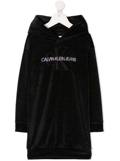Calvin Klein Kids платье-толстовка с вышитым логотипом