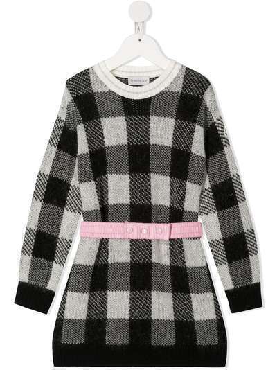 Moncler Kids платье в клетку