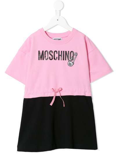 Moschino Kids платье-футболка в стиле колор-блок