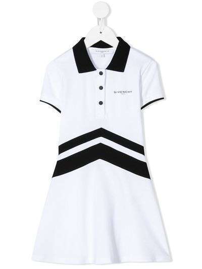 Givenchy Kids платье-поло с короткими рукавами и логотипом