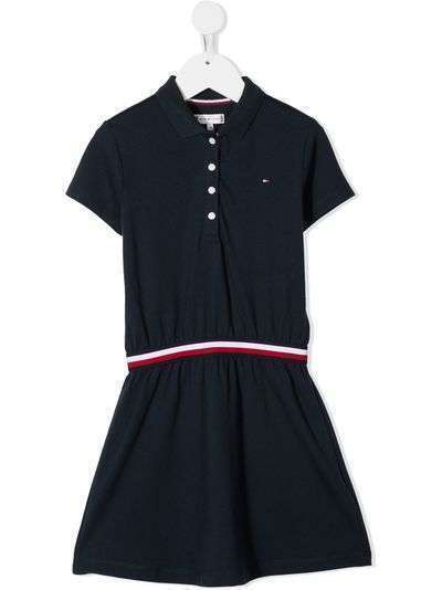 Tommy Hilfiger Junior платье-рубашка с воротником поло