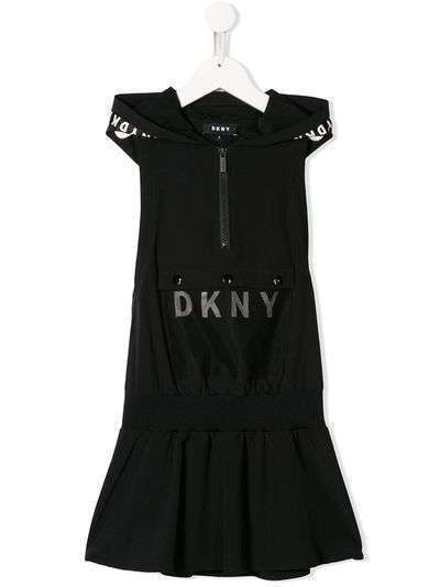 Dkny Kids платье с капюшоном