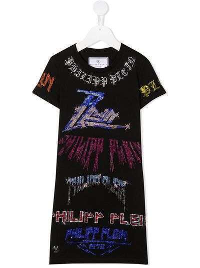 Philipp Plein платье-футболка Rock с логотипом