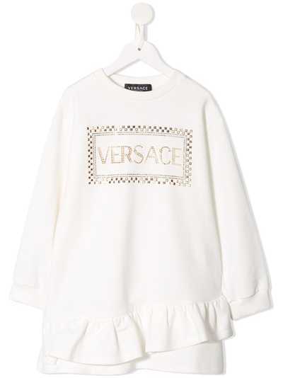 Young Versace платье миди с логотипом