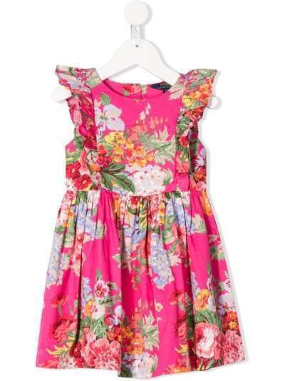 Ralph Lauren Kids платье с цветочным принтом