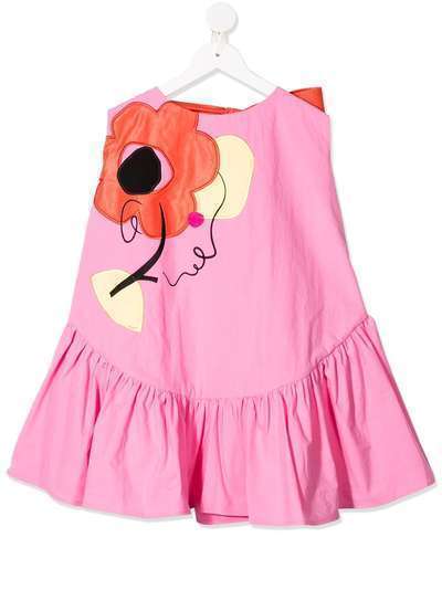 Raspberry Plum платье Flora с вышивкой