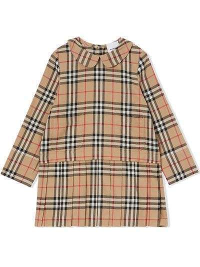 Burberry Kids платье в клетку Vintage Check