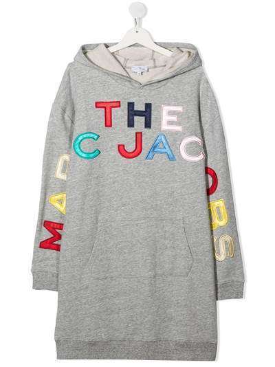 The Marc Jacobs Kids платье-худи с вышитым логотипом