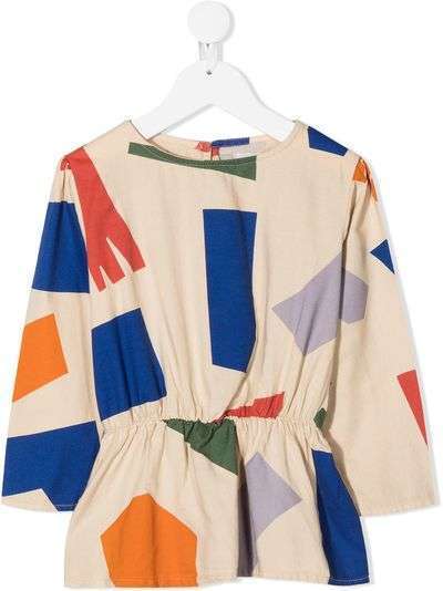 Bobo Choses блузка Shadows с геометричным принтом