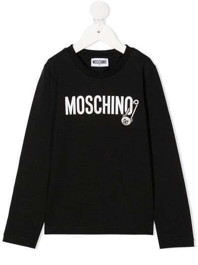 Moschino Kids толстовка с логотипом