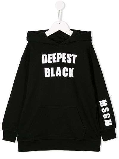 Msgm Kids худи 'Deepest Black'