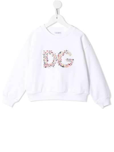 Dolce & Gabbana Kids толстовка с круглым вырезом и логотипом