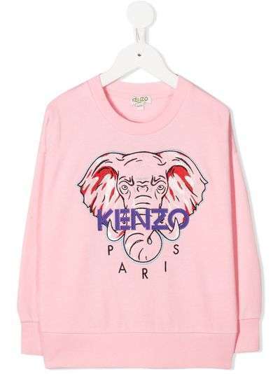 Kenzo Kids свитер с вышитым логотипом