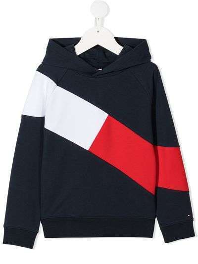 Tommy Hilfiger Junior толстовка в стиле колор-блок с капюшоном