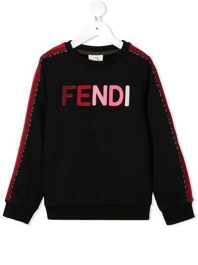Fendi Kids толстовка с логотипом