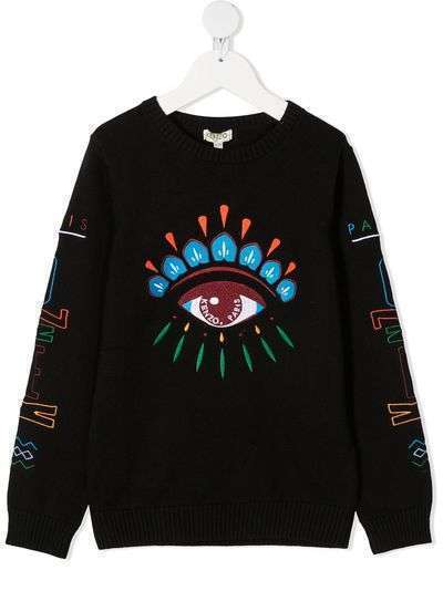 Kenzo Kids толстовка Eye с вышитым логотипом