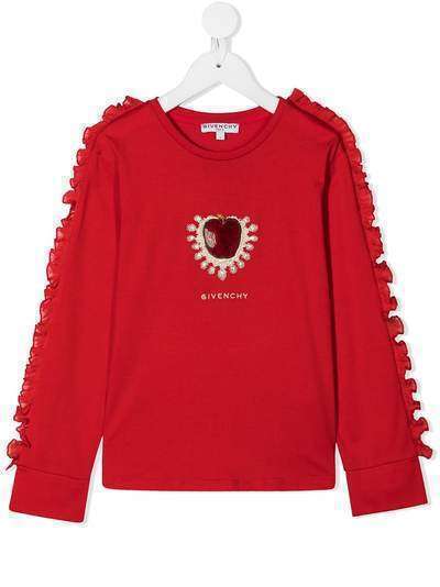 Givenchy Kids толстовка с вышитым логотипом