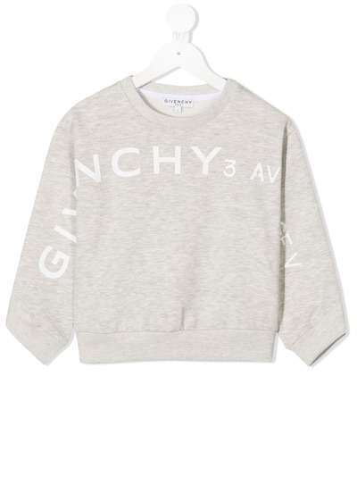 Givenchy Kids толстовка с круглым вырезом и логотипом