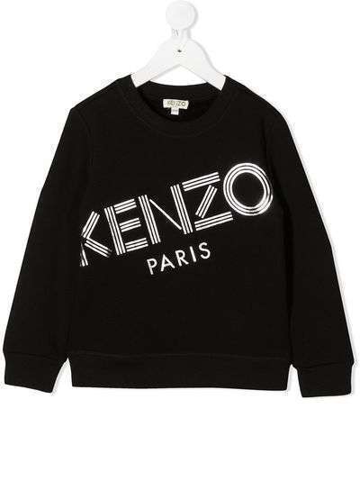 Kenzo Kids толстовка с круглым вырезом и логотипом