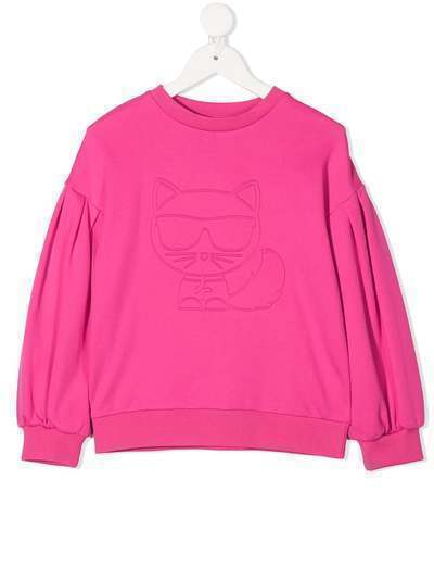 Karl Lagerfeld Kids толстовка с тиснением